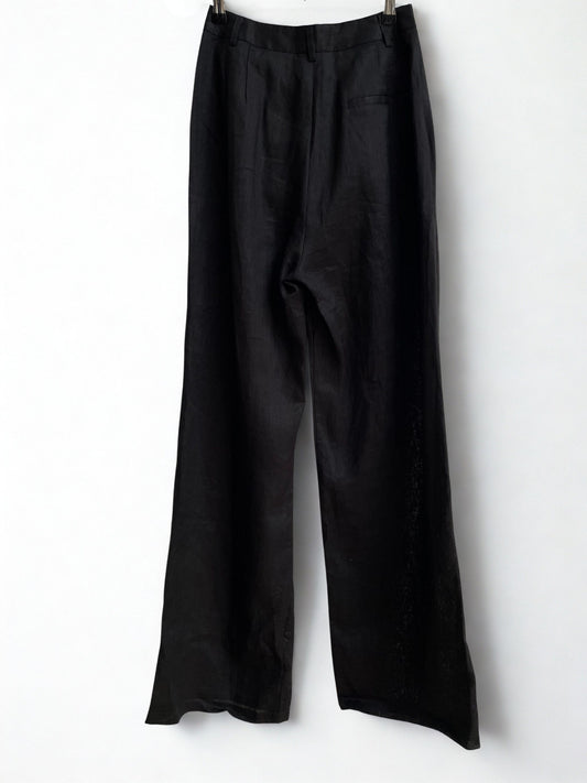 DISSH Norah Linen Trousers | Black | Size 8