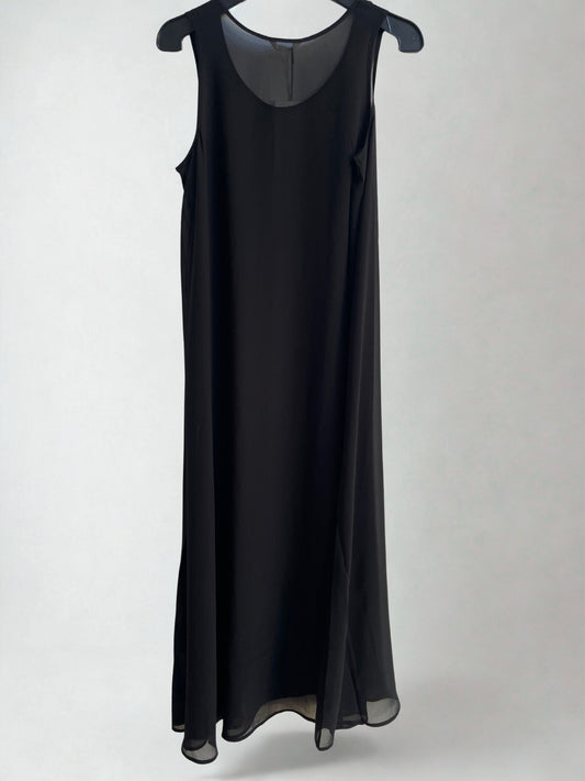 HUSH Lizzie Sheer Maxi Dress | Black | Size S