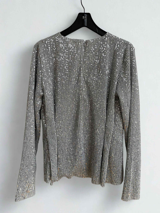 STINE GOYA | Glory Blouse | Silver | Size M