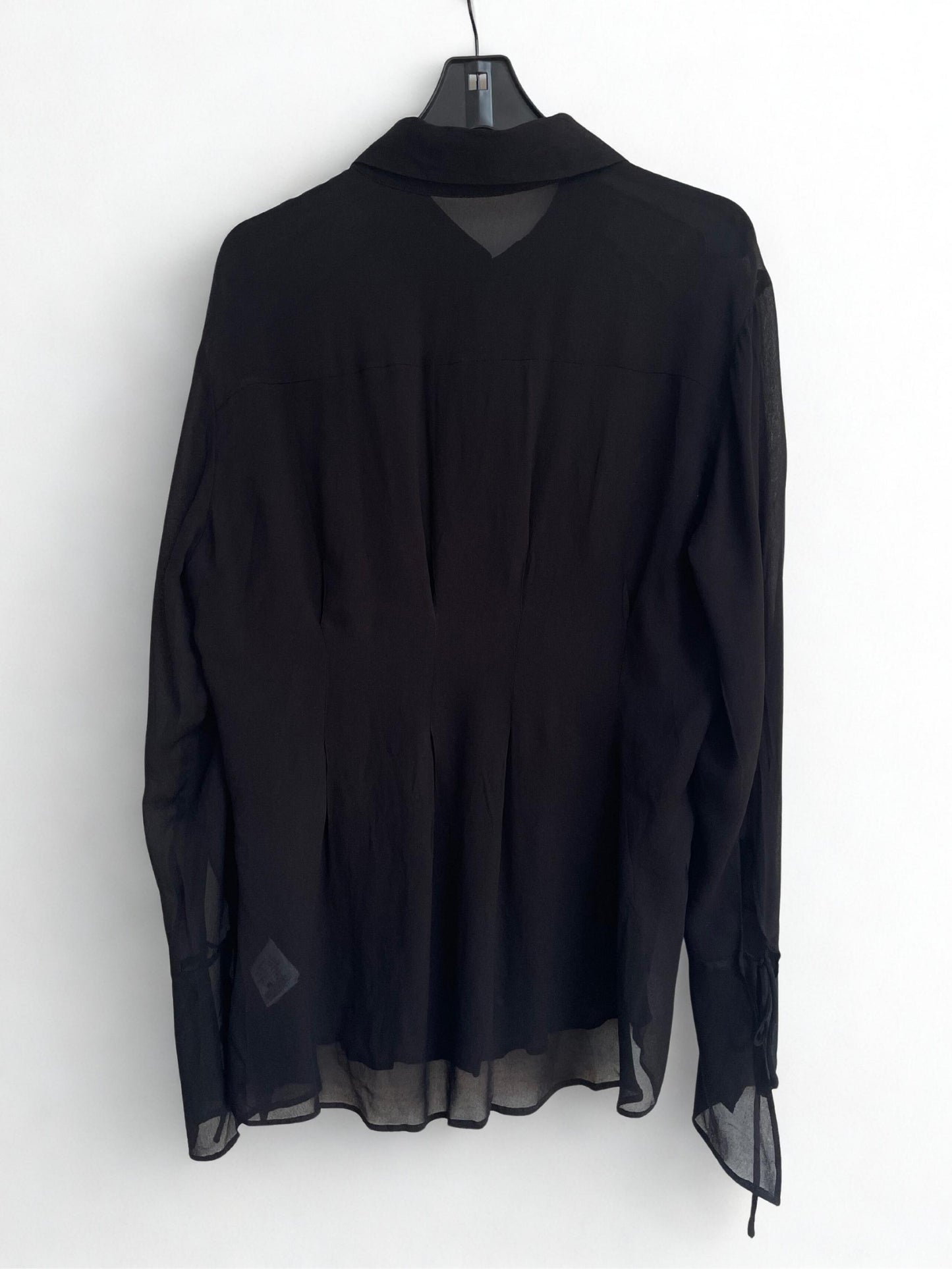 DISSH Bowie Sheer Viscose Shirt | Black | Size 12