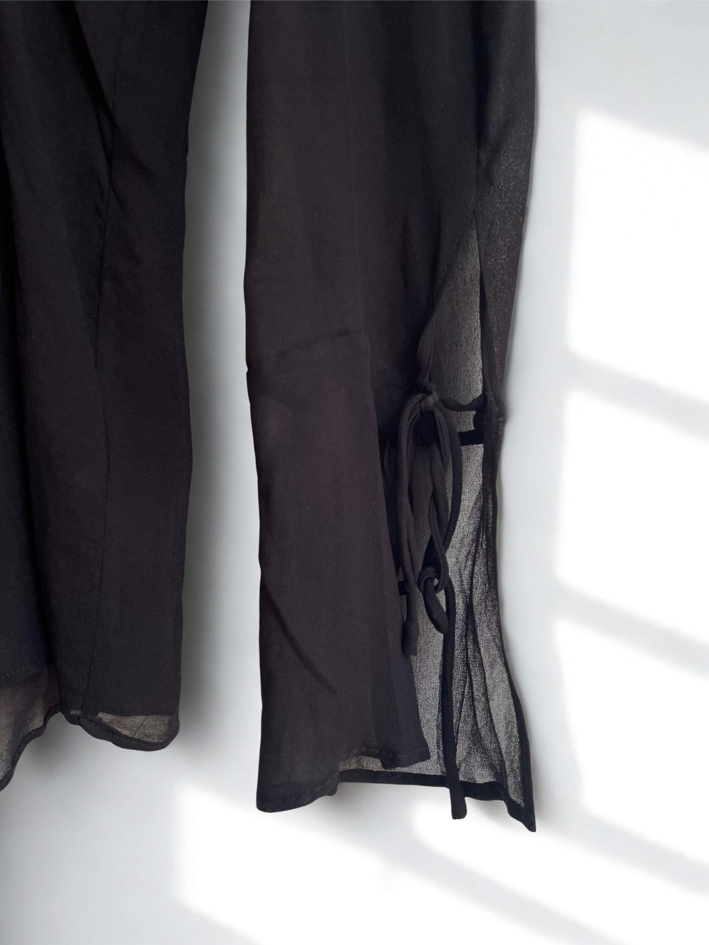 DISSH Bowie Sheer Viscose Shirt | Black | Size 12