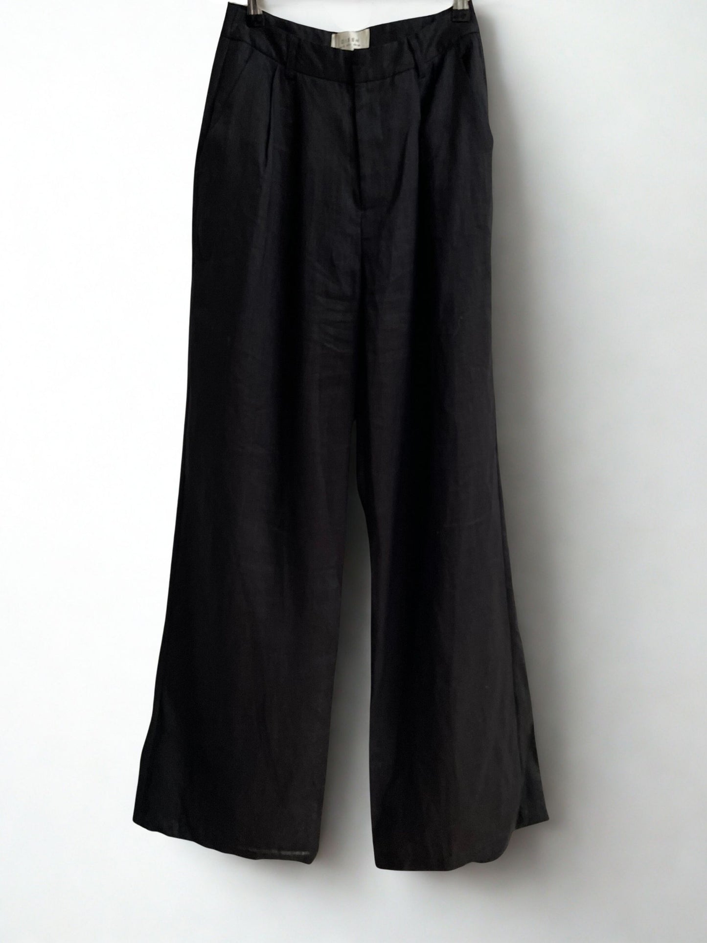 DISSH Norah Linen Trousers | Black | Size 8