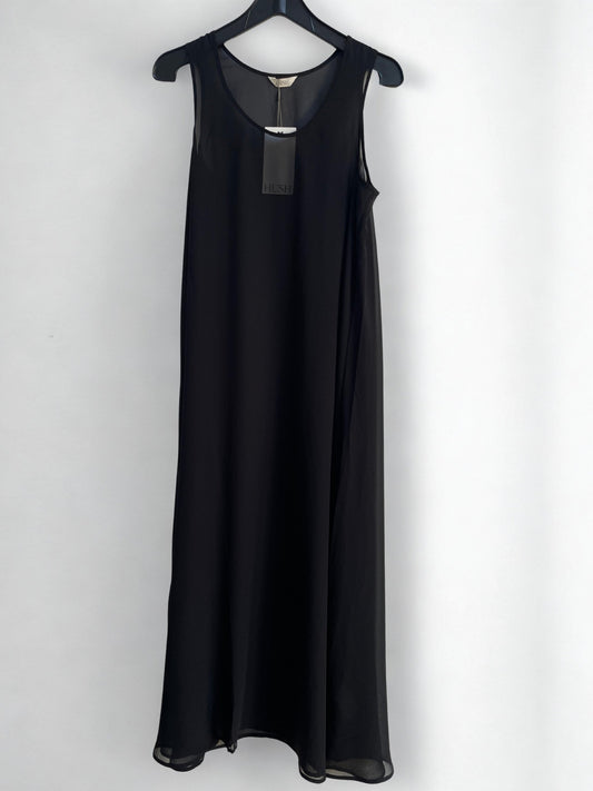 HUSH Lizzie Sheer Maxi Dress | Black | Size S