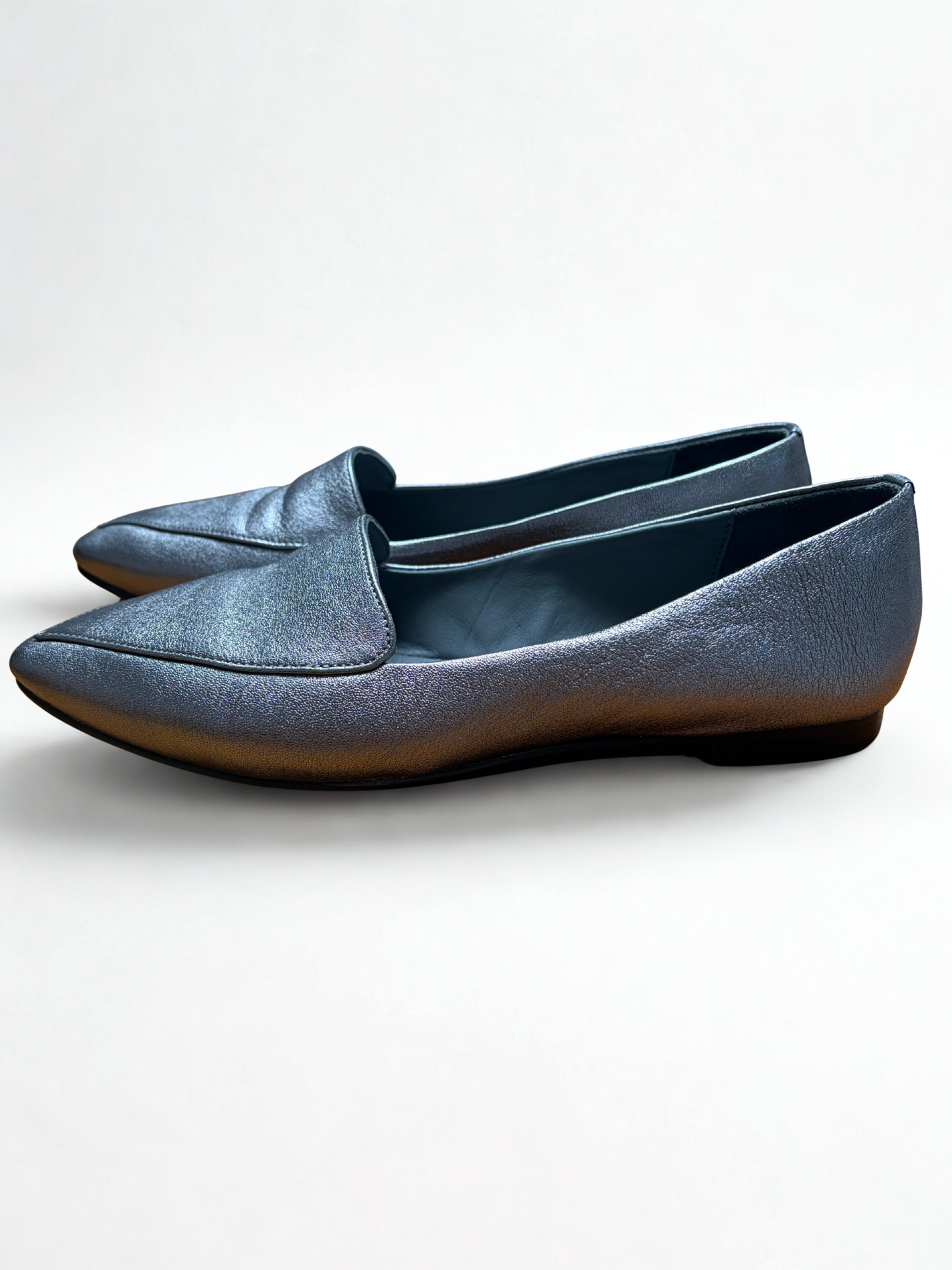 Jigsaw | Silver flat shoes | UK 4