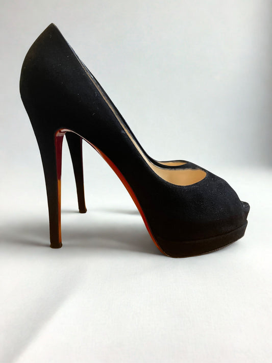 Christian Louboutin Altadama 140 | Black Suede | Size 39