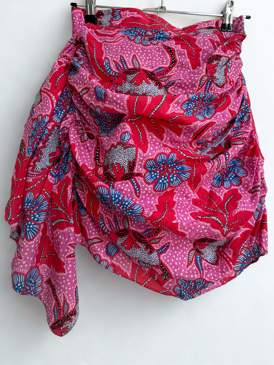 Rhode | Mini Skirt | Pink Floral | Size L