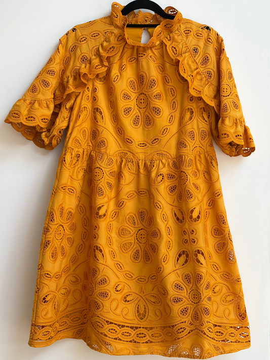 Sezane | Nicole Dress | Saffron | Size 34
