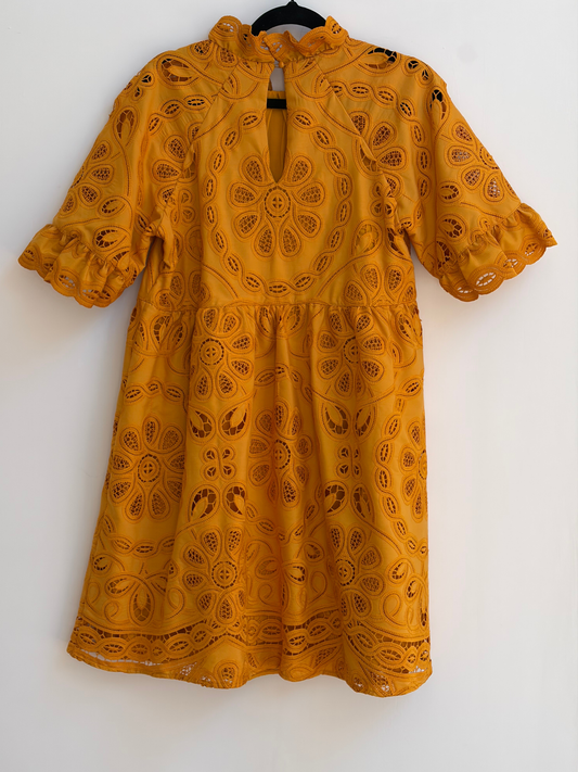 Sezane | Nicole Dress | Saffron | Size 34